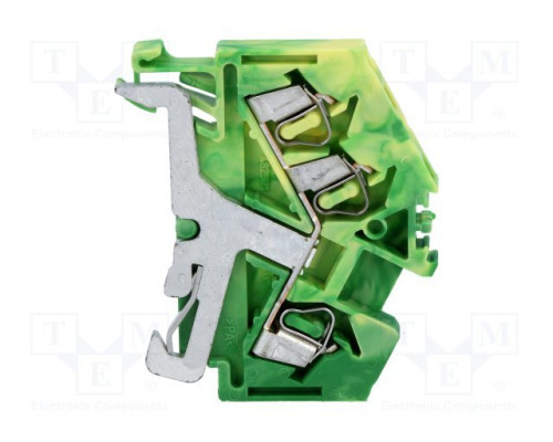 WAGO 280-637 3-wire terminal, angled, green-yellow