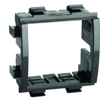 Frame for 2 Brava modules, black (F0000MB)