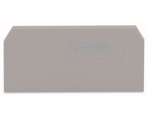 WAGO 280-308 end and intermediate plate, gray