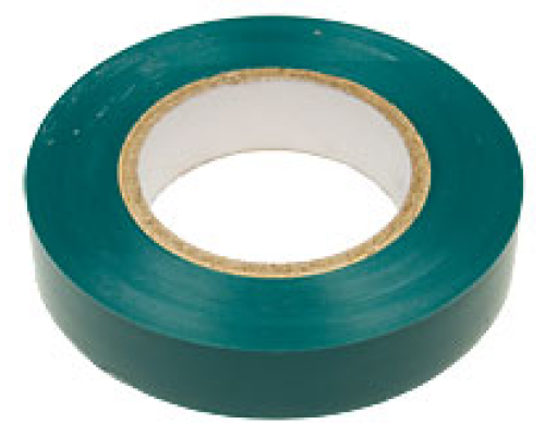 Green PVC electrical tape 19x25x0.13mm (KR-09-2203)