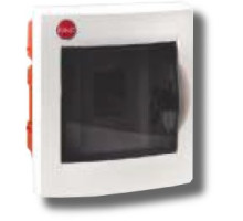 Flush-mounted enclosure with door 4 modules IP41 white (81504)