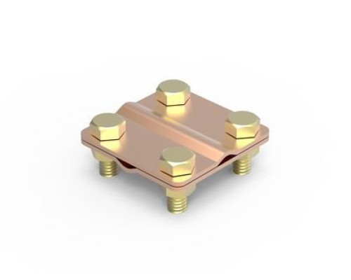 Bar-to-bar connector, D8 mm, copper (NG3104CU)