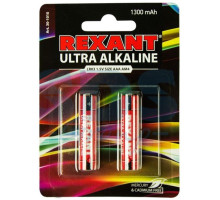 Ultra alkaline battery AAA/LR03 1.5 V 2 pcs. blister REXANT (30-1010)