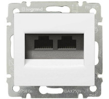 Socket Valena 2xRJ45 Cat.5, white (774239)