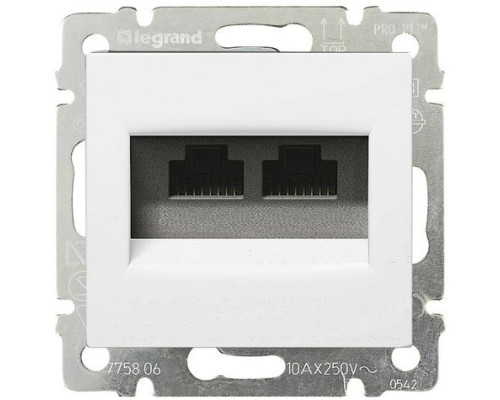 Socket Valena 2xRJ45 Cat.5, white (774239)