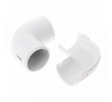 Angular collapsible connector white D=20 (Promrukav) (PR.07520b)