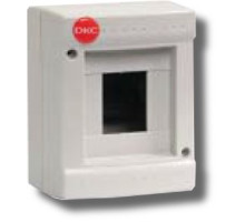 Wall shield without door 4 modules IP40 gray (83604)