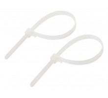 Clamp 7,6x250 P6.6 reusable, white (100pcs) (25252SR)