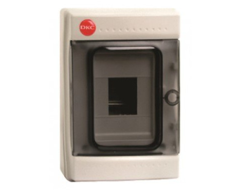 Wall shield with door 4 modules IP65 gray (85604)