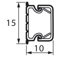 Mini channel 15x10 mm METRA (638190)