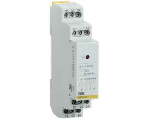 Relay OIR 3 contacts, 16A, 12V AC/DC (OIR-316-ACDC12V)