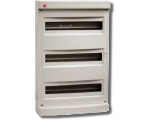 Wall shield without door 54 modules IP40 gray (83654)