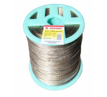 Steel cable in PVC sheath d=3.5 mm, transparent (200m)(09-5335)