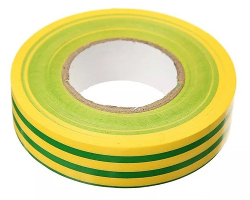 Insulating tape yellow-green PVC 15x25 (KR-09-210)