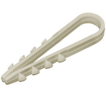 Dowel clamp 19-25mm nylon white (100 pcs) (UHH35-19-25-100)