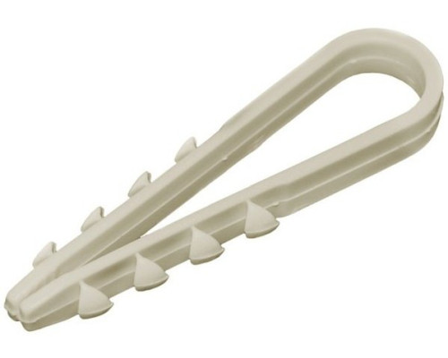 Dowel clamp 19-25mm nylon white (100 pcs) (UHH35-19-25-100)