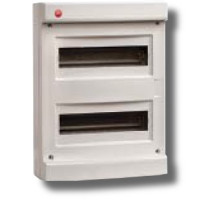 Wall shield without door 24 modules IP40 gray (83624)