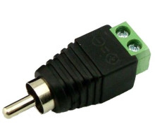 RCA (male) with terminal block