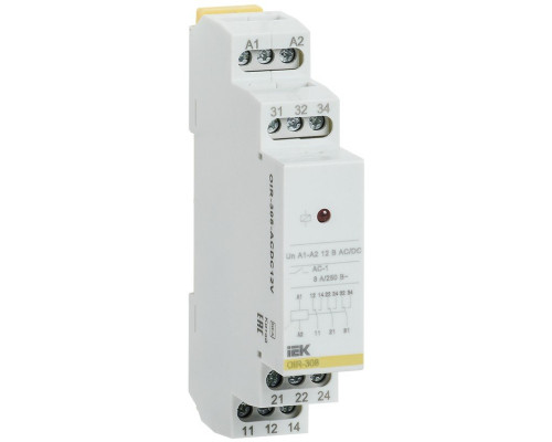 Relay OIR 3 contacts, 8A, 12V AC/DC (OIR-308-ACDC12V)