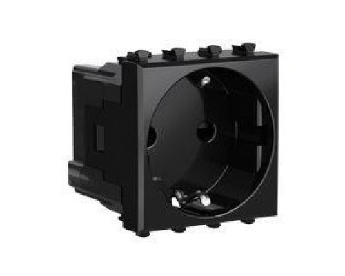 Power outlet Avanti 2 modules black square (4402002)