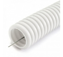 Corrugated pipe PL light 350 N halogen-free (HF) non-flammable (NG) white s/z D=32