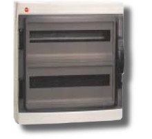 Wall shield with door 36 modules IP65 gray (85636)