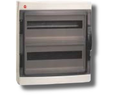 Wall shield with door 36 modules IP65 gray (85636)