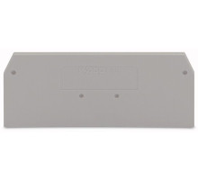 WAGO 280-324 end and intermediate plate, gray