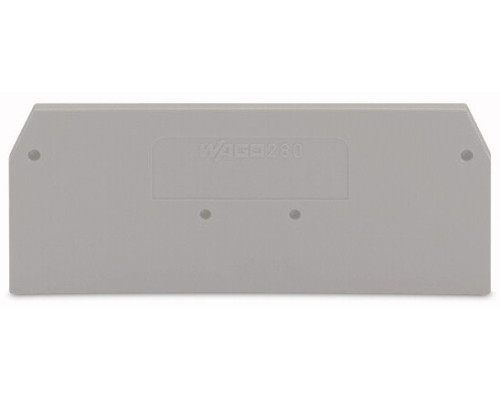 WAGO 280-324 end and intermediate plate, gray