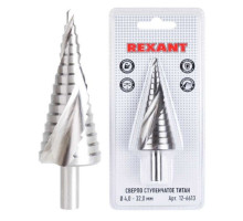 Step drill for metal REXANT "TITAN" Р6М5 4.0-32.0 mm (12-6613)