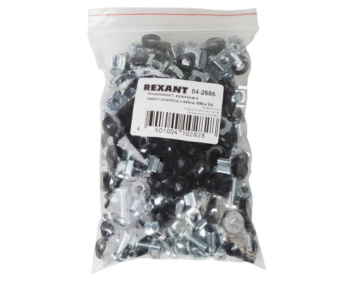 Mounting kit screw + washer + nut M6x16 (04-2686) (pack of 100 pcs)