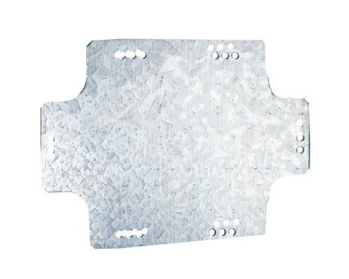 Mounting plate made of galvanized steel 206x164x1.5mm (59607)