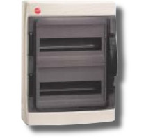 Wall shield with door 24 modules IP65 gray (85624)