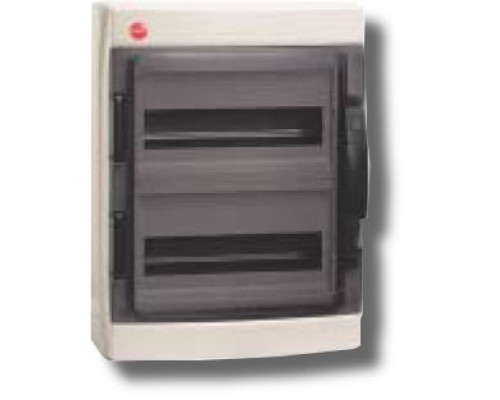 Wall shield with door 24 modules IP65 gray (85624)