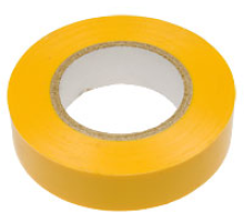 Yellow PVC electrical tape 19x25x0.13mm (KR-09-2202)