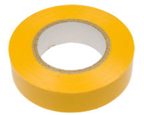 Yellow PVC electrical tape 19x25x0.13mm (KR-09-2202)