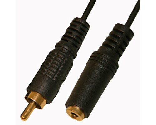 Jack (m) mono, 3.5mm-RCA (w) with 0.3m cord.