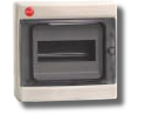 Wall shield with door 8 modules IP65 gray (85608)