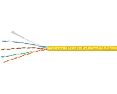 UTP-4P-Cat.5e-SOLID-LSZH-YL (9780c)