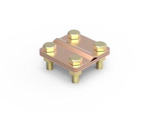 Bar connector - strip, 57x80 mm, copper (NG3101CU)