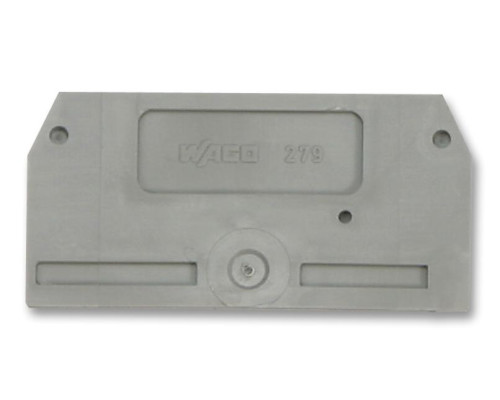 WAGO 279-325 end and intermediate plate, gray