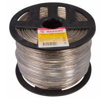 Steel cable in PVC sheath d=2.5 mm, transparent (200m)(09-5325)