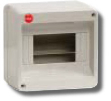 Wall shield without door 8 modules IP40 gray (83608)