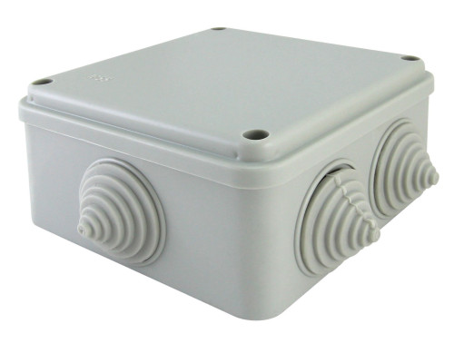 Box OP 100x100x50mm, cover with screws, IP55, 6 in. (SQ1401-1234)