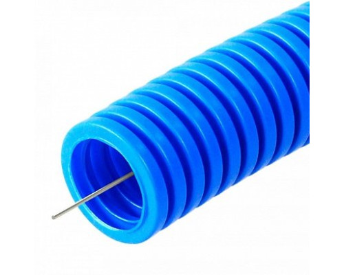 Pipe PP light flame retardant blue with probe D=32 (PR02.0078)