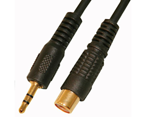 Jack (w) mono, 3.5mm - RCA (m) with 0.3m cord