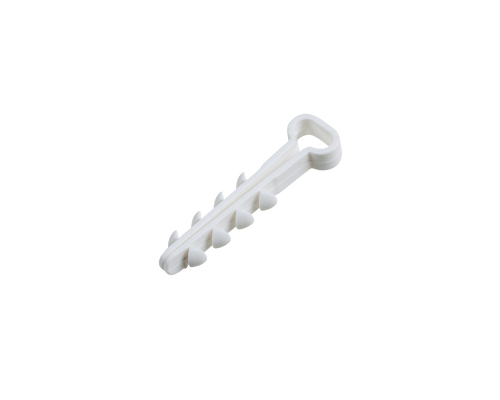 Dowel clamp nylon rectangular 5-8 mm, white, 100 pcs. REXANT (07-4608)