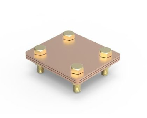 Connector strip - strip, 80x70 mm, copper (NG3105CU)