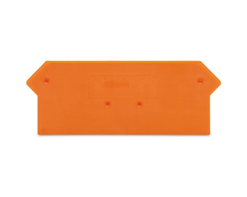 WAGO 280-326 end and intermediate plate, orange