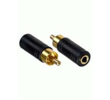 Jack (m) mono, 3.5mm-RCA (w) (gold plated)